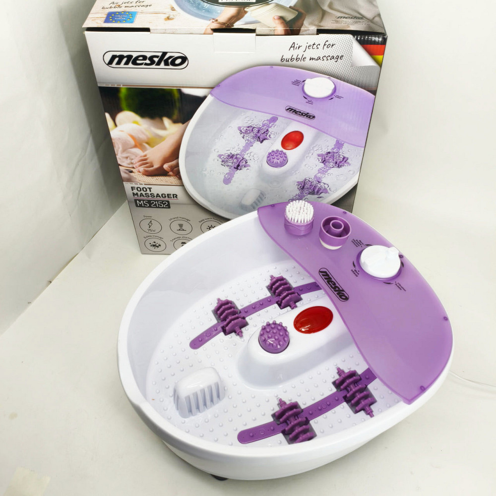 Гидромассажная ванночка Mesko MS 2152 массажер для ног + насадки пузырьковый, вибрационный и сухой массаж JQ-77 Львов - изображение 5