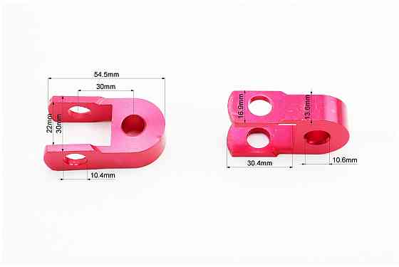 Подовжувач заднього амортизатора 30мм к-кт 2шт + болти + гайки, червоний Київ