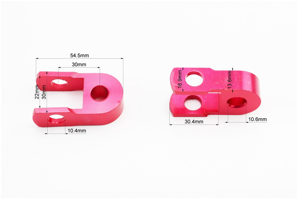 Подовжувач заднього амортизатора 30мм к-кт 2шт + болти + гайки, червоний Київ - фото 2