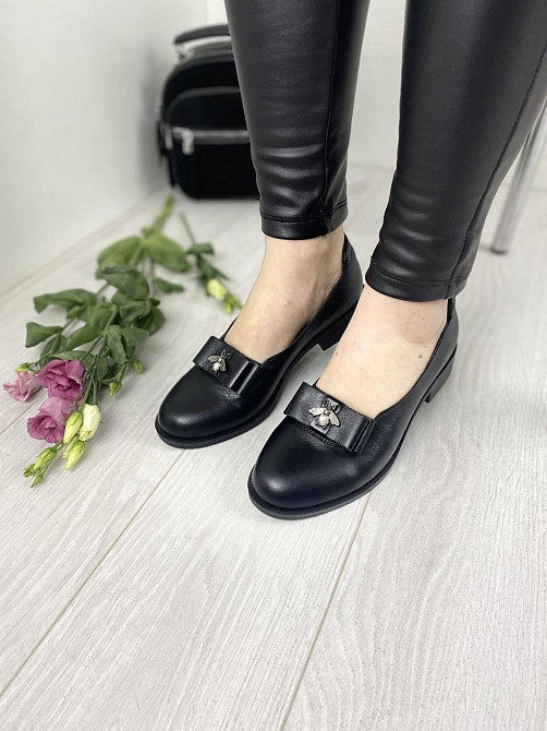 VIKTTORIO Туфлі жіночі VIKTTORIO АЙС чорні (весна-осінь, шкіра натуральна) (2697) Коломия - фото 6