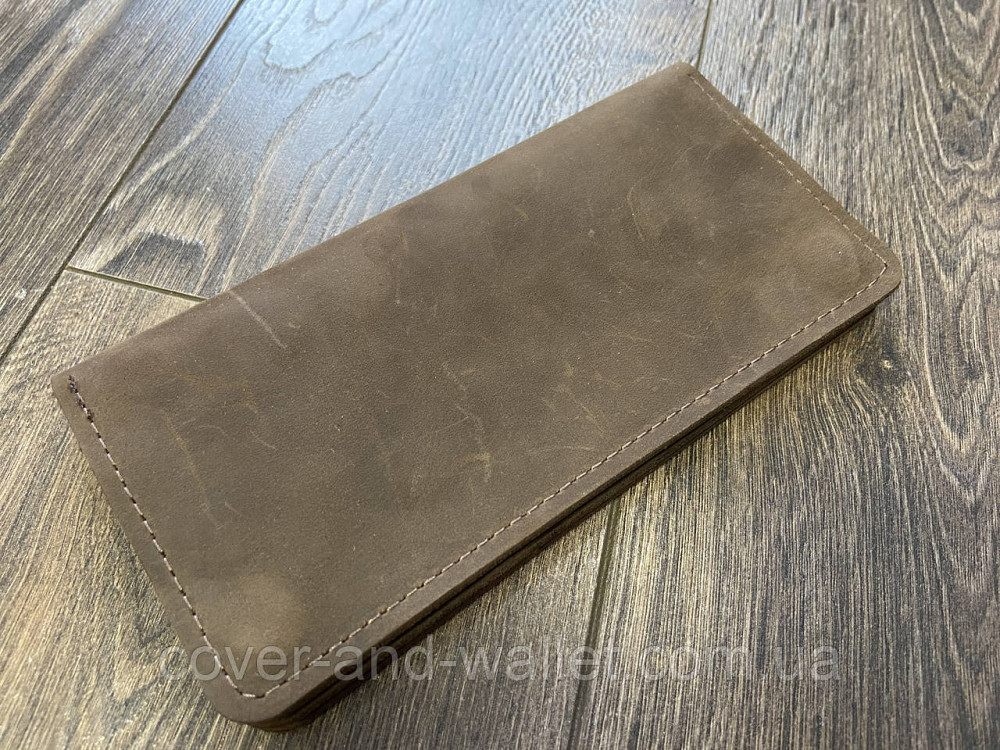 Cтильный мужской кошелек купюрник на кнопке из натуральной кожи PS Leather Киев - изображение 1