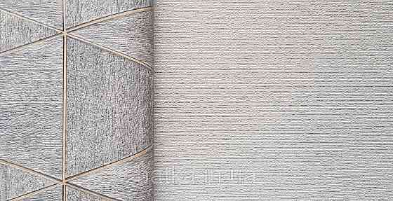 Шпалери вініл на флізеліні Marburg Travertino 1.06х10 однотонні дрібна горизонтальна смужка темно-коричневі Київ