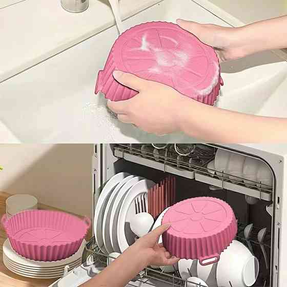 Силіконова форма для запікання SF 7-2674, кругла 17×5×20 см з ручками, термостійка для аерогрилю Одеса