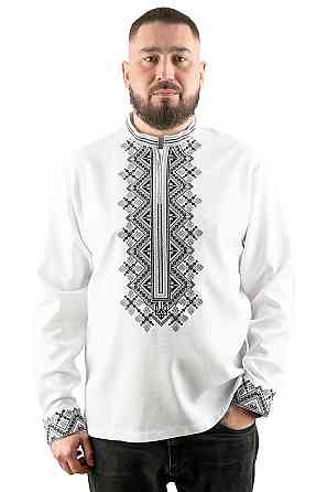 Вишиванка чоловіча, лляна, біла льон Юра Одяг, топ 60 Київ