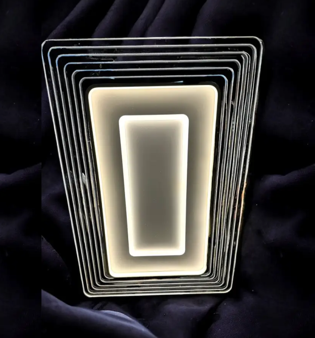 Світлодіодна люстра Портал PJ824 (90х60см) Золота / Біла Вінниця - фото 1