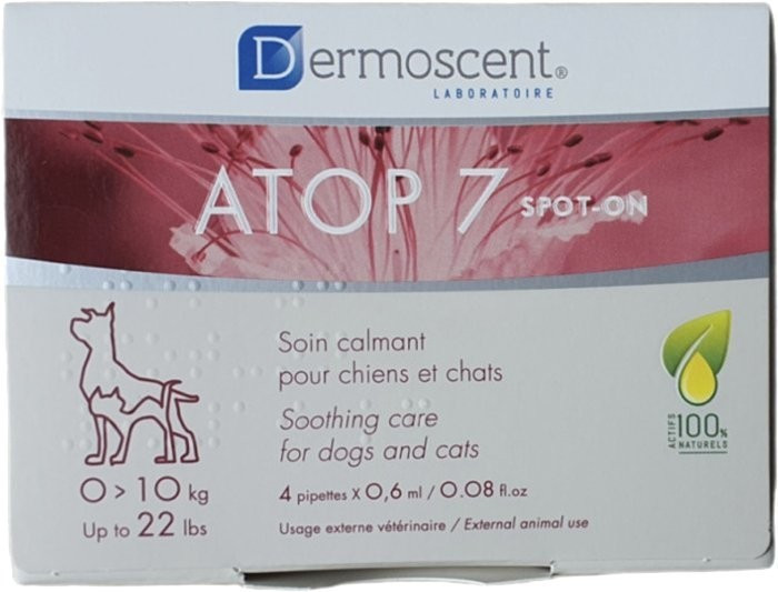 Dermoscent (Дермосент) ATOP 7 spot-on для котов и собак 0-10 кг(4пип.х0.6мл) Винница - изображение 1