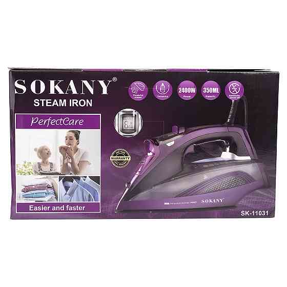 Sokany Праска з парою ручна з автовідключенням професійна для одягу 2400 Вт Sokany SK-11031 Коломия