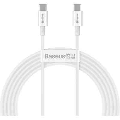 Дата кабель USB-C to USB-C 1.0m 100W white Baseus (CATYS-B02) Вінниця
