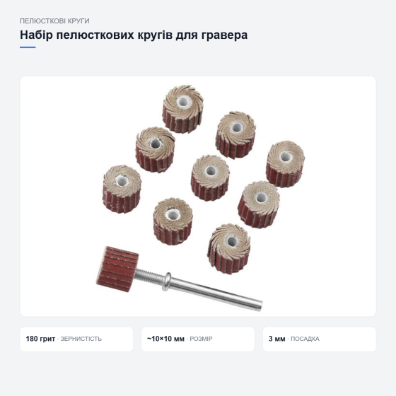 Набір пелюсткових кругів для гравера Київ