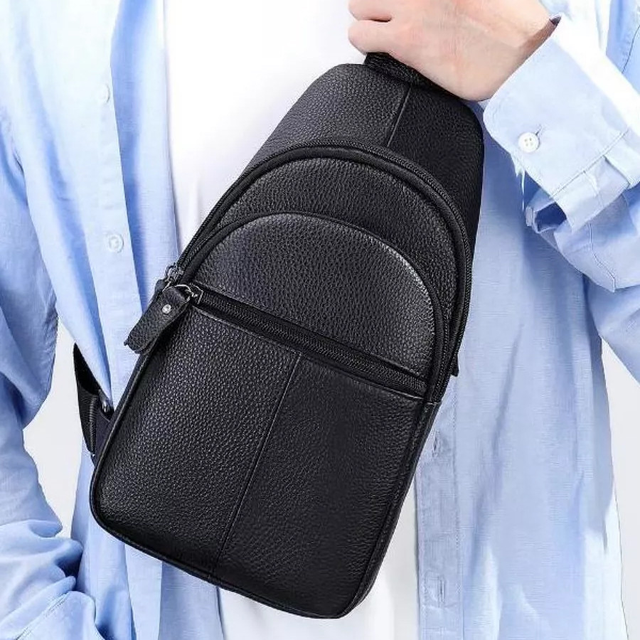 Мужская городская сумка кросс-боди, Сумки слинг мужские кросс боди, Мужская деловая сумка кросс-боди WK-51 Львов - изображение 18