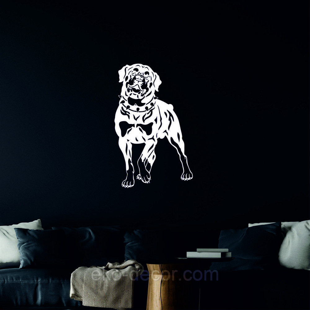 Декоративное настенное Панно «Ротвелер», Декор на стену 90*57 см, Белый Киев - изображение 4