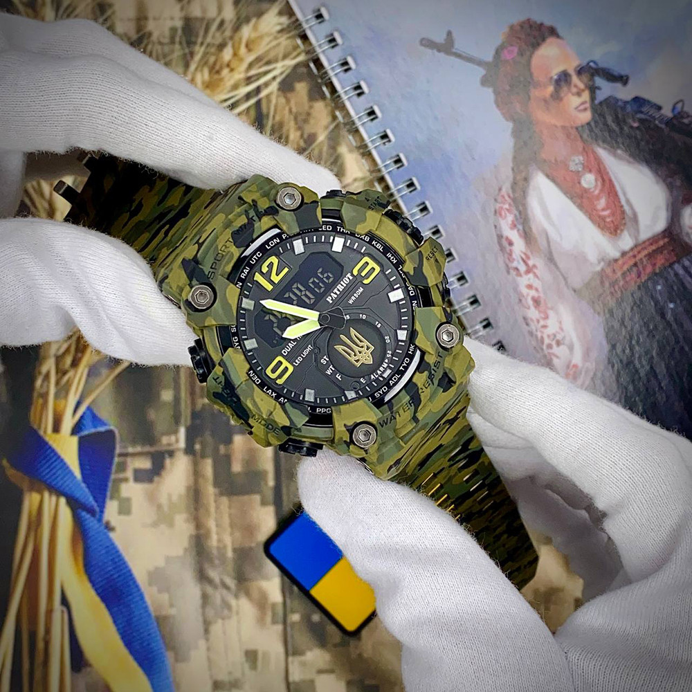 Patriot 004CMGRUAGD Тризуб золото Зелений камуфляж + Коробка. SBR Київ - фото 2