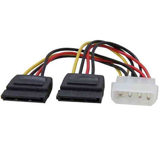 Кабель живлення Molex 4 pin - 2 x SATA power Female Винница