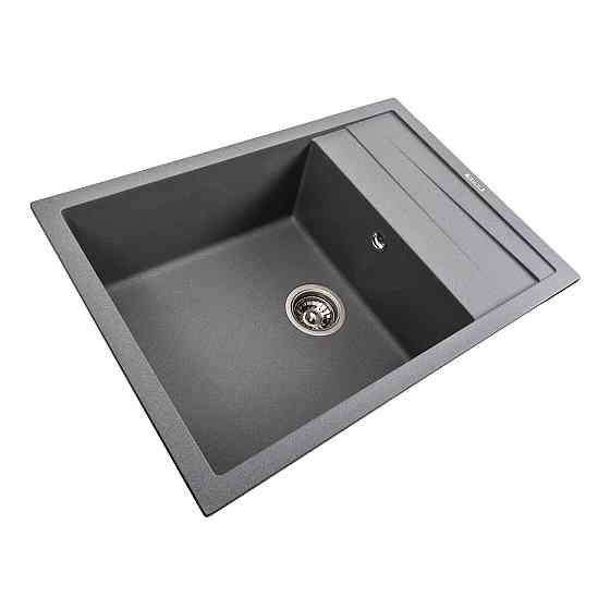 PLATINUM Кухонна мийка гранітна матова 7050 CASCADA Platinum Сірий мусон Київ
