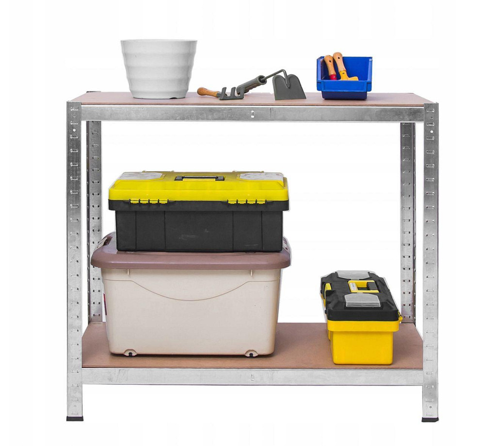 Стеллаж металлический 150x70x30 4 полки (серый) Киев - изображение 5