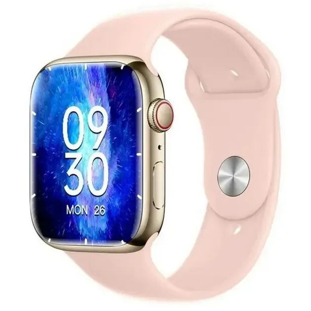 Смарт-часы Smart Watch GS7 Pro Max, 45 мм, звонки, беспроводная зарядка розовый Коломия - фото 1