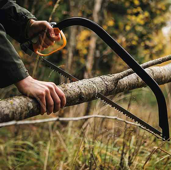 Ручна пила лучкова 54 см Fiskars "SW30" (1001621/124800) Загартована сталь Нововолинськ