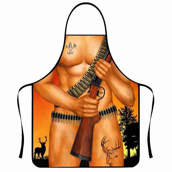Фартук с приколом Охотник 75 на 60 см разноцветный Киев