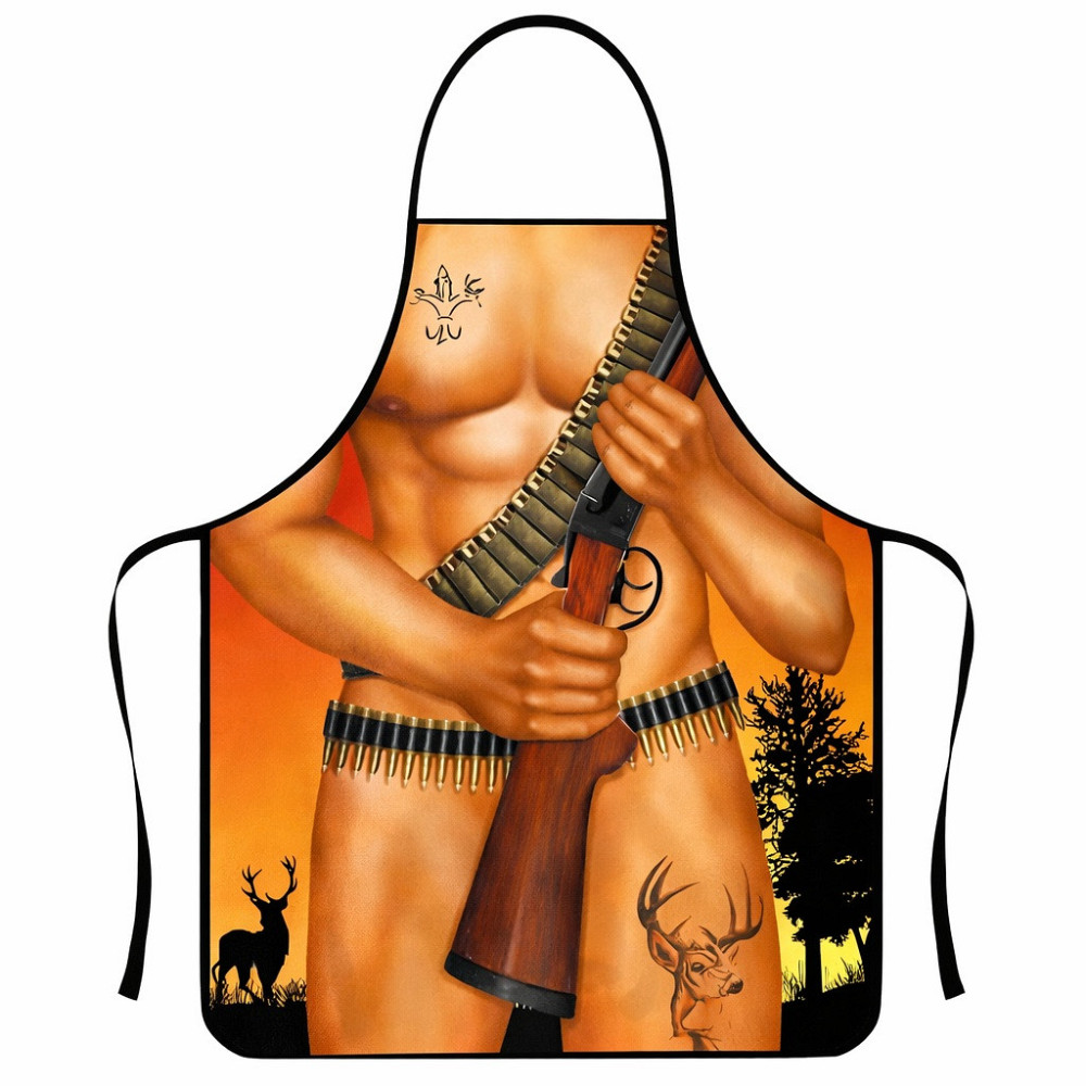 Фартук с приколом Охотник 75 на 60 см разноцветный Киев - изображение 3