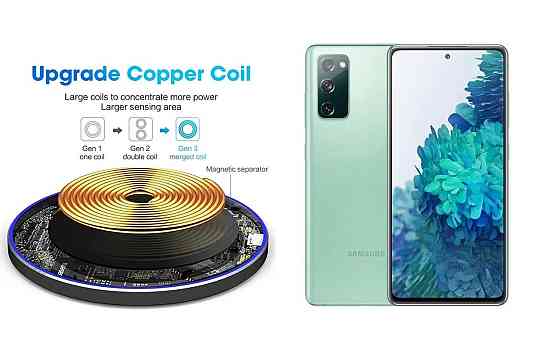 Беспроводное зарядное устройство Copper до 30W для Nothing Phone (2), USB-C, LED Киев