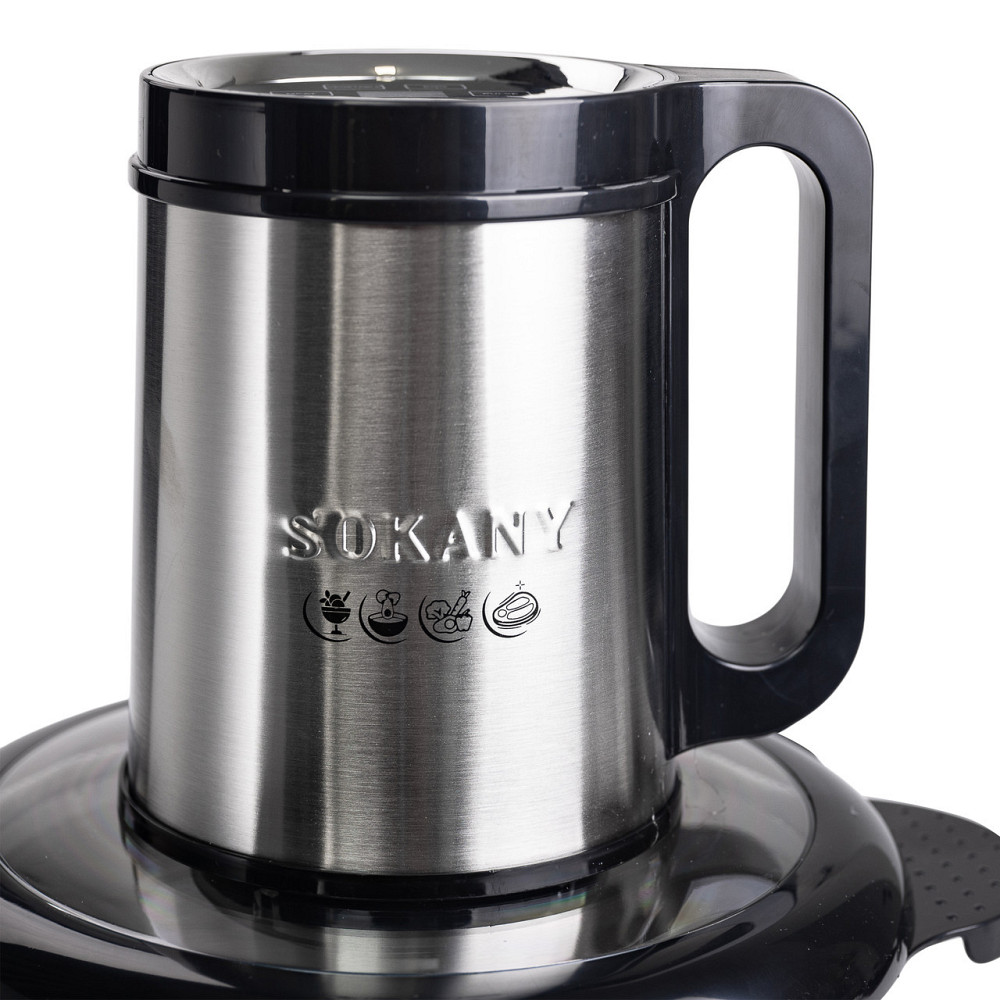 Чоппер измельчитель 800 Вт 4 лезвия с чашей на 2,5 литра мясорубка Sokany SK-06026 Киев - изображение 5