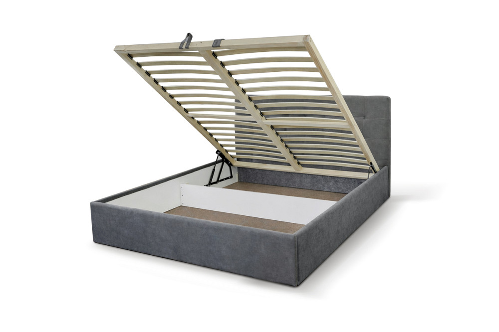 Ліжко Мішель 1600*2000 с п/м Аляска 05 сірий Дніпро - фото 7