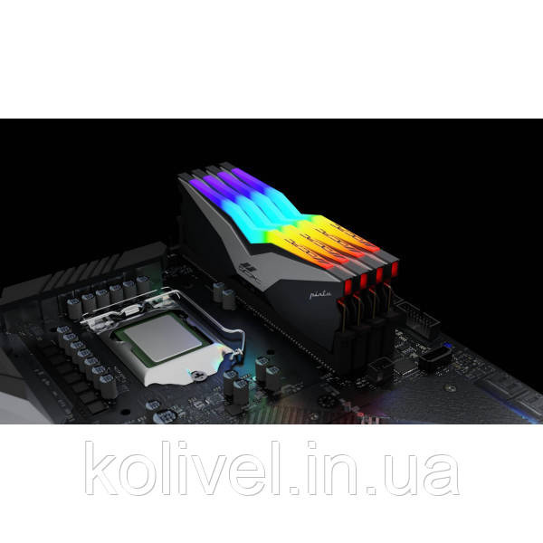 DDR5 32Gb 6200MHz (2*16Gb) OCPC PISTA RGB C36 Titan, Retail Kit (MMPT2K32GD562C36T) Київ - фото 6