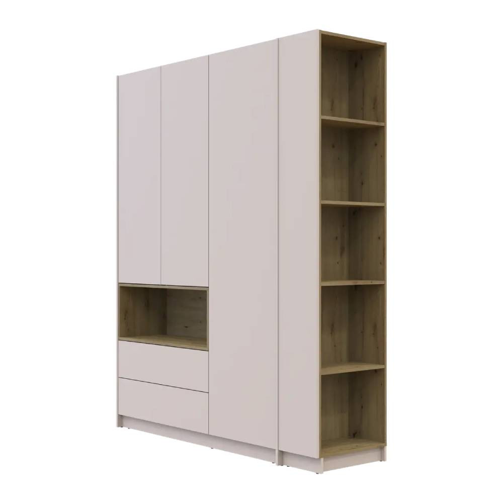 Шкаф для одежды с нишей и этажеркой Doros Дейл Кашемир/Дуб Артизан 3 ДСП 178х52х220 DRS-011726 (44900338) Львов - изображение 7