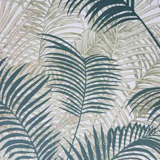 Обои виниловые на флизелиновой основе  BLOOMING BL22763 листья папоротника растения темно-зеленые салатовый Киев