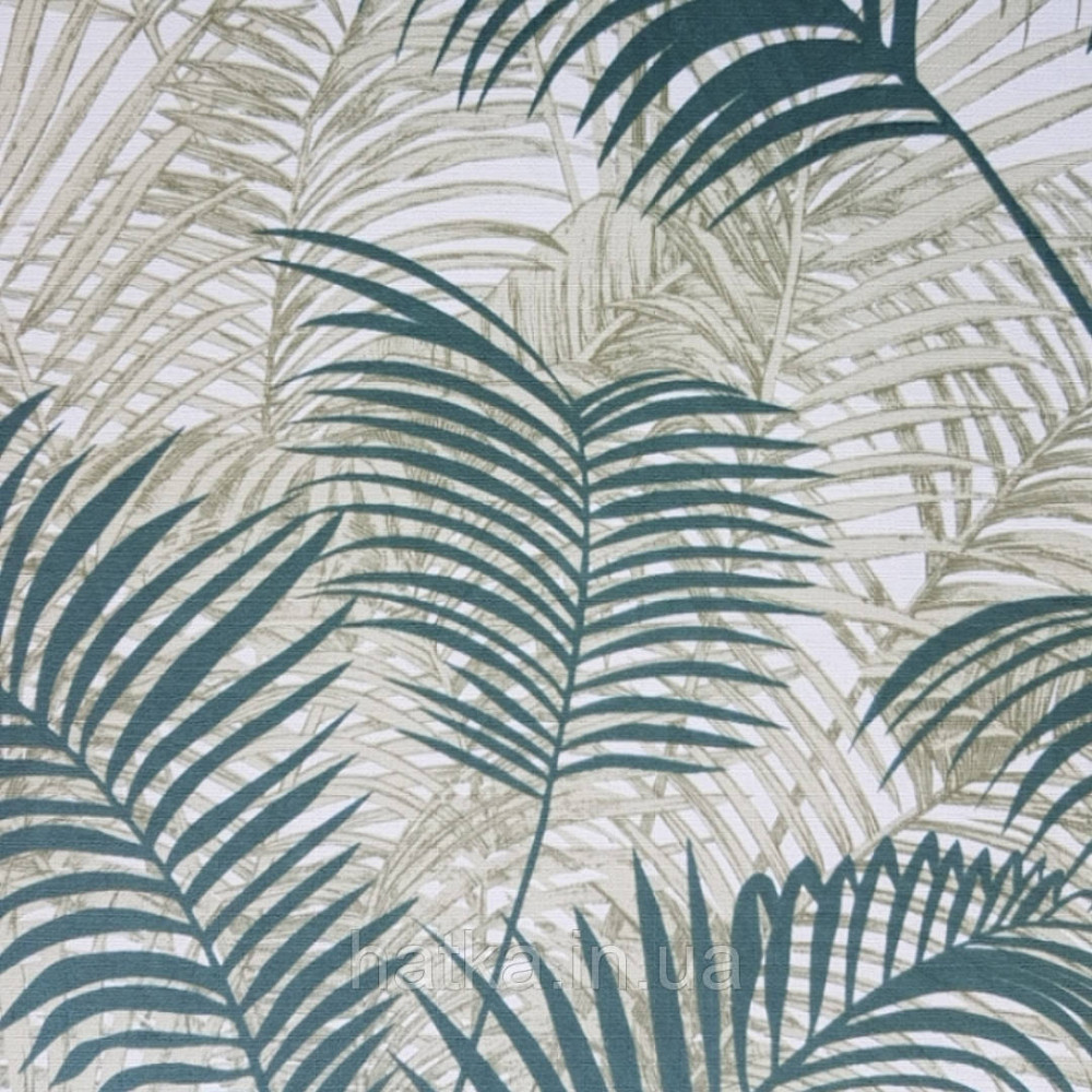 Шпалери вінілові на флізеліновій основі BLOOMING BL22763 листя папороті рослини темно-зелені салатовий Київ - фото 2