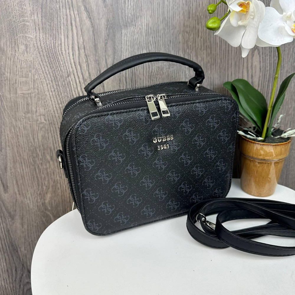 Модна жіноча міні сумочка клатч стиль Guess чорна сумка на плече ( 26890 ) Харьков - изображение 6