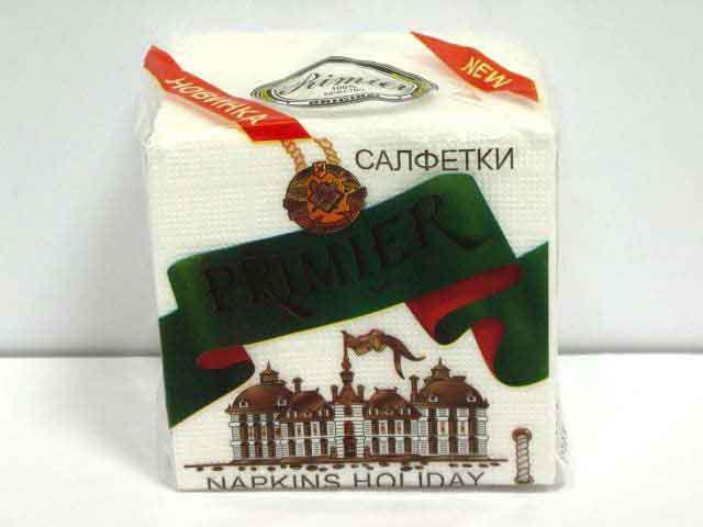 Cалфетка бумажная 65лист Премьер однотонная (10 пачка) Харьков - изображение 1