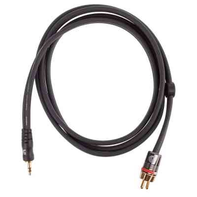 Інсертний кабель D&apos;Addario Custom Series Dual RCA to 3.5 Stereo Mini Jack Cable (1.5m) (PW-MP-05) Вінниця