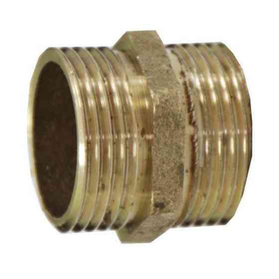 Ніпель 1''х1'' Україна, латунь Харків