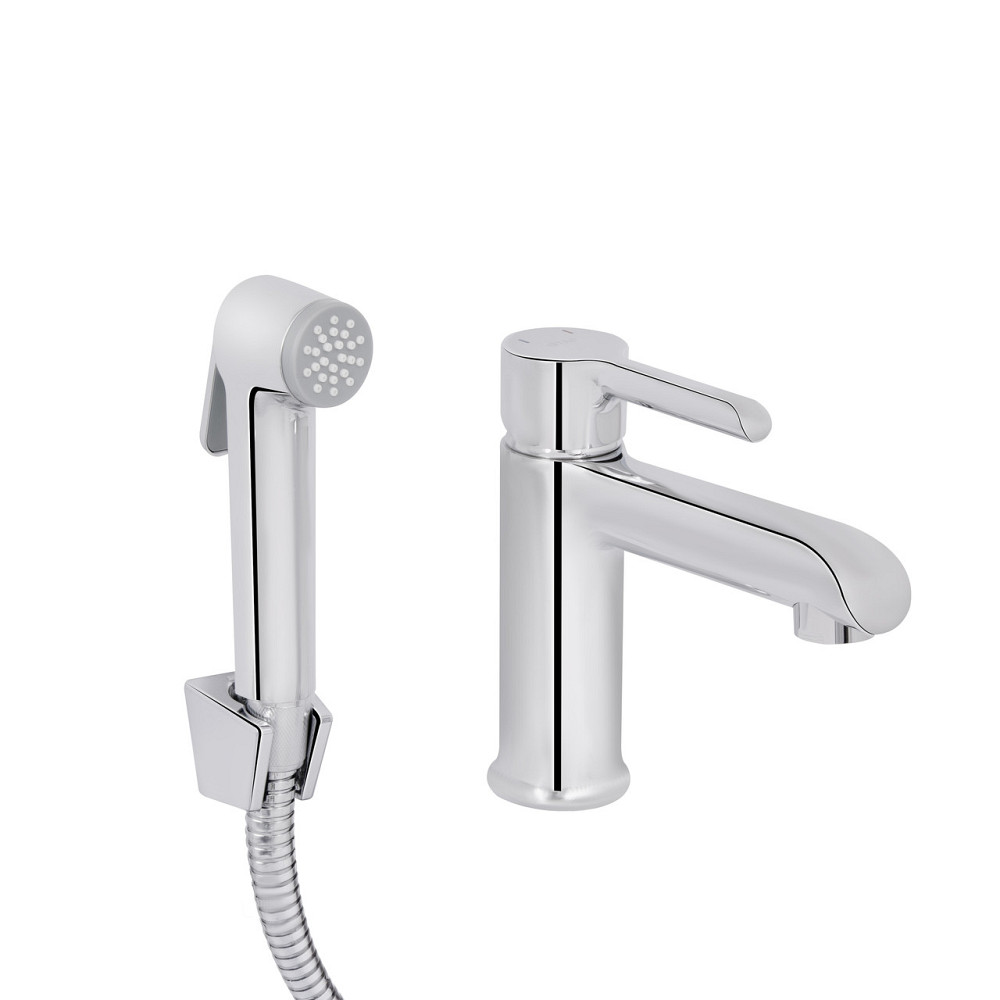 Змішувач для раковини Qtap Grand (з гігієнічним душем) QTGRA272CRM45670 Chrome Київ - фото 1