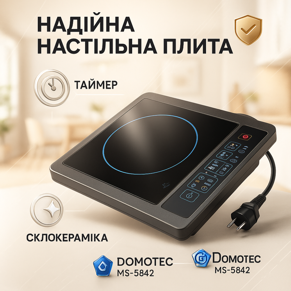 Плита електрична потужна Domotec MS-5842 2000 Вт, Електро електроплити, Портативна переносна плита NY-67 Львів - фото 11