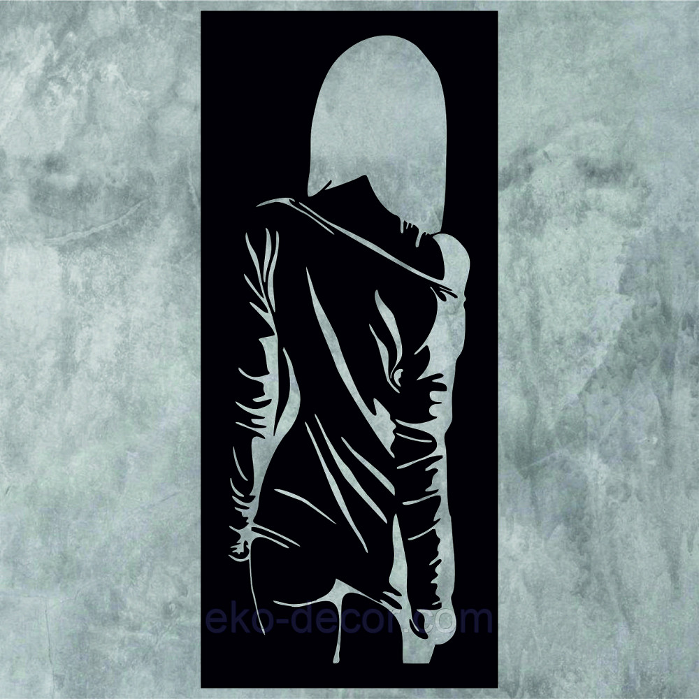 Декоративное настенное Панно «Силуэт женщины», Декор на стену Киев - изображение 6