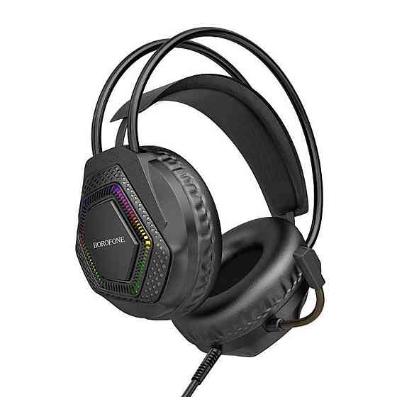 Наушники проводные BOROFONE BO105 Thunder игровые, цвет черный BO105B Одесса