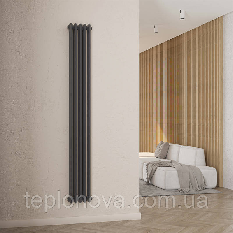 Дизайнерський радіатор 1800/245 (мм) антрацит IDEALE VIOLA (бічне підключення) 13 5/1800/245 Чернівці - фото 5