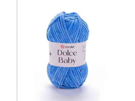 Пряжа Dolce Baby синій 100% мікрополіестр 85м 50г 5шт/уп 777 ТМ YarnArt Київ