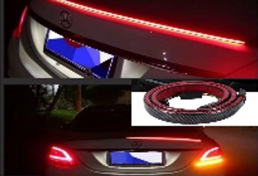 Спойлер CARBON 3.5см х120см для багажника з LED підсвічуванням (4 режима) Вінниця - фото 4