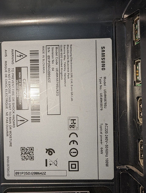 Телевизор: Samsung UE49K5579SU (49