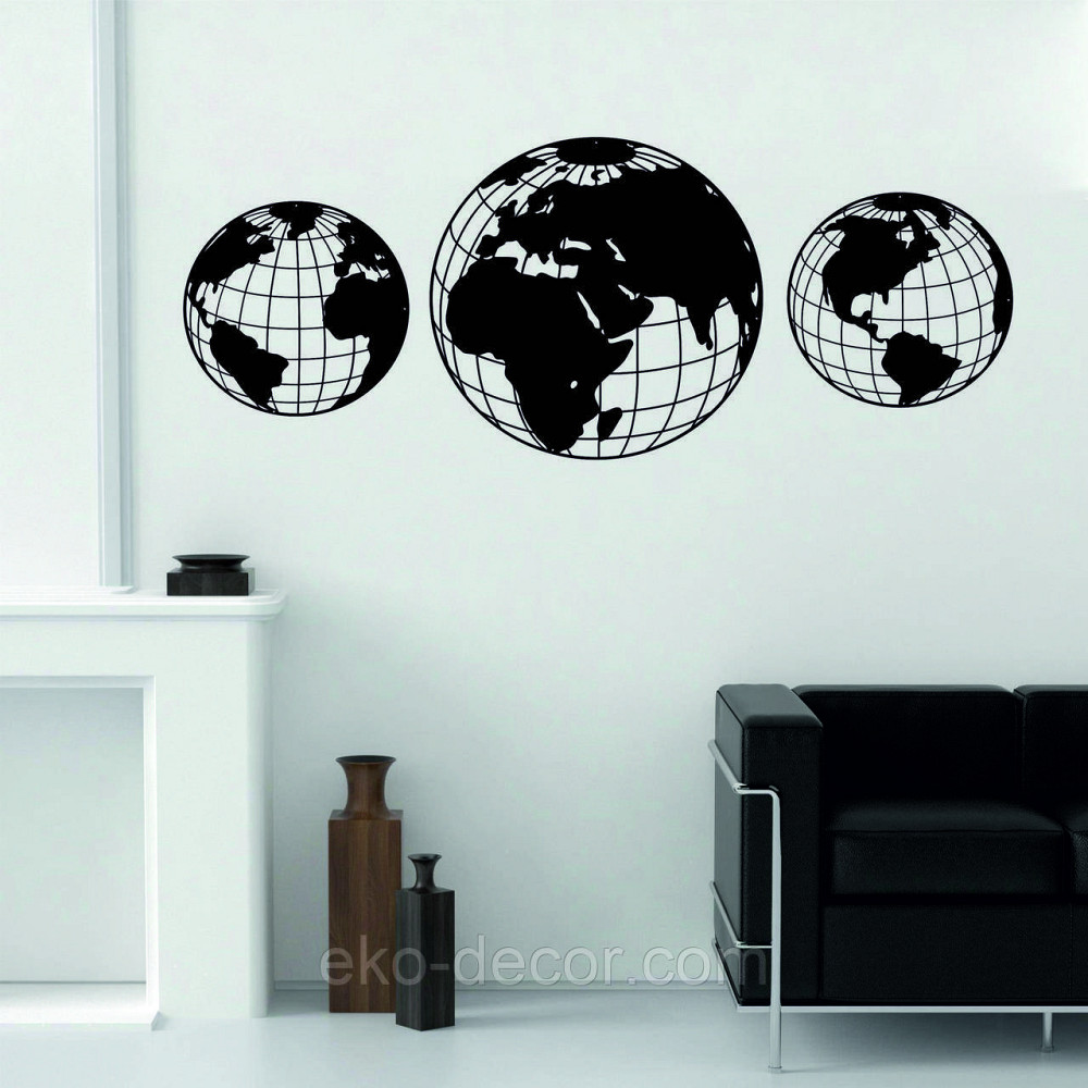 Декоративне настінне Панно «Глобус», Декор на стіну Київ - фото 3