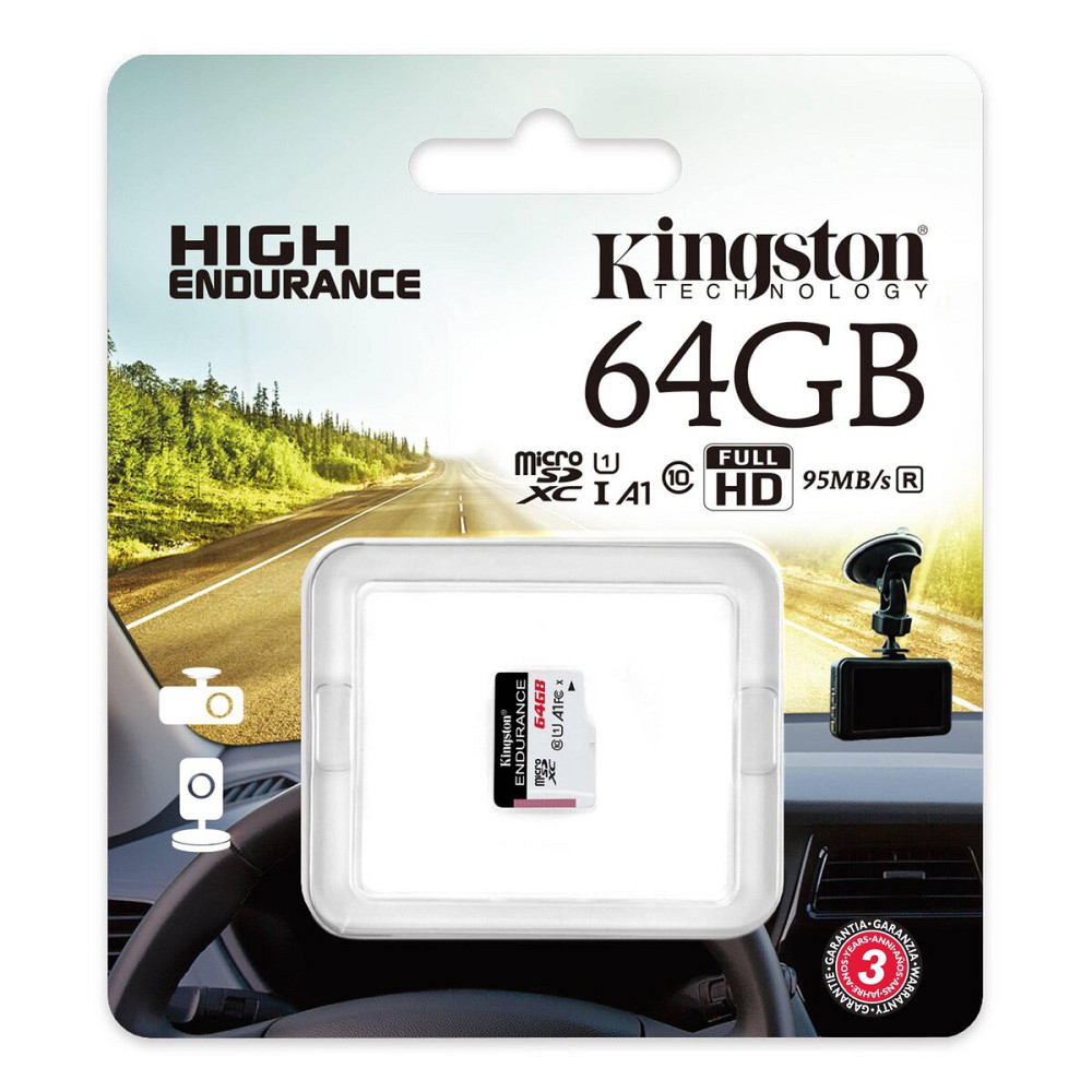 microSDXC (UHS-1 U1) Kingston Endurance 64Gb class 10 А1 (R95MB/s, W30MB/s) Київ - фото 1