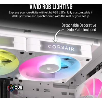 Кулер для корпуса Corsair iCUE Link RX140 RGB PWM White Dual Pack (CO-9051024-WW) Винница - изображение 8