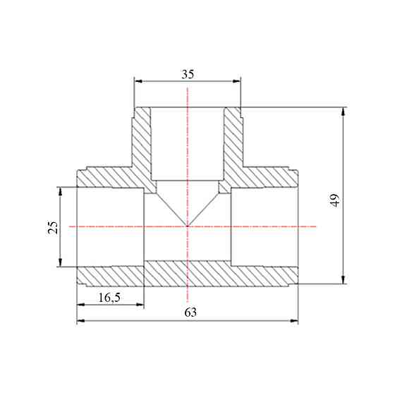 Трійник PPR Blue Ocean "Білий" 25 Київ