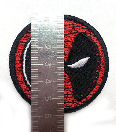 Патч молодежный нашивной "Deadpool", декоративная аппликация на сумку, нашивка красивая тканевая на  Запоріжжя - фото 3