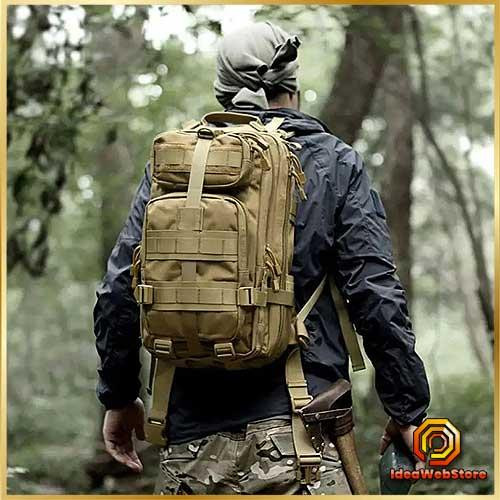 Тактичний рюкзак 35 л койот з кордури з MOLLE, військовий туристичний рюкзак з кишенями для походів і повсякденного використання Київ - фото 1