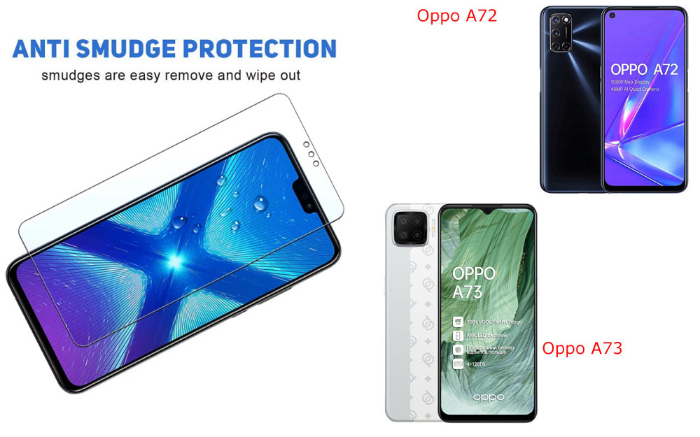 Защитное стекло NeoGlass для Oppo A72, Oppo A73 – ультрапрозрачное и устойчивое Киев - изображение 3
