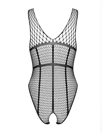 Бодістокінг із великої сітки з доступом Obsessive B117 teddy S/M/L, чорний Львов